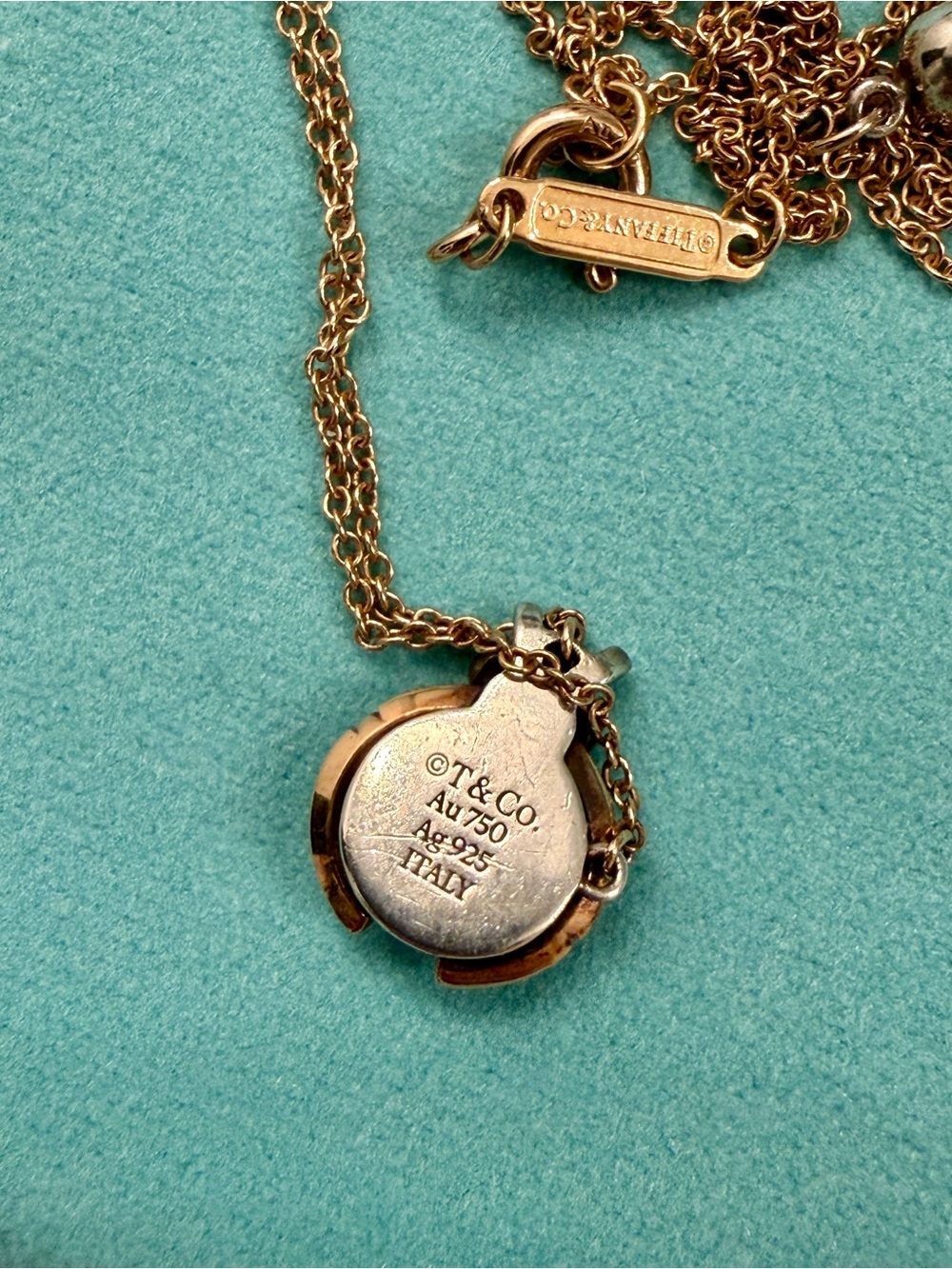 Tiffany & Co. Gold Ladybug Pendant Necklace with Pearl Accent - Picture 3 of 5